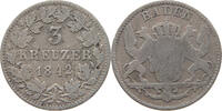 BADEN DURLACH 3 KREUZER Leopold Großherzog (1830-1852) -