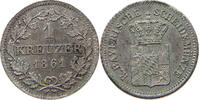 BAYERN KREUZER Maximilian II. Joseph (1848-1864) -