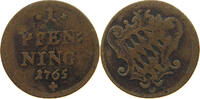 BAYERN PFENNIG 1765 Maximilian III. Joseph (1745-1777) S 16,00 EUR  zzgl. 5,99 EUR Versand