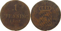 BAYERN PFENNIG Maximilian I. Joseph (1806-1825) -