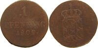 BAYERN PFENNIG Maximilian I. Joseph (1806-1825) -