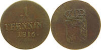 BAYERN PFENNIG Maximilian I. Joseph (1806-1825) -
