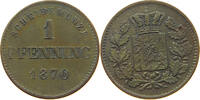 BAYERN PFENNIG Ludwig II. (1864-1886) -