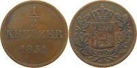 BAYERN 1/2 KREUZER Maximilian II. Joseph (1848-1864) -