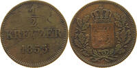 BAYERN 1/2 KREUZER Maximilian II. Joseph (1848-1864) -