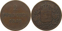 BAYERN 2 PFENNIG Maximilian II. Joseph (1848-1864) -