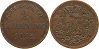 BAYERN 2 PFENNIG Maximilian II. Joseph (1848-1864) -