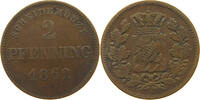 BAYERN 2 PFENNIG Maximilian II. Joseph (1848-1864) -
