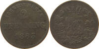 BAYERN 2 PFENNIG Maximilian II. Joseph (1848-1864) -