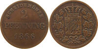 BAYERN 2 PFENNIG Ludwig II. (1864-1886) -