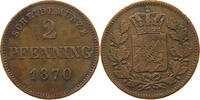 BAYERN 2 PFENNIG Ludwig II. (1864-1886) -