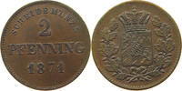 BAYERN 2 PFENNIG Ludwig II. (1864-1886) -
