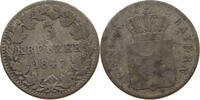 BAYERN 3 KREUZER Ludwig I. (1825-1848) -