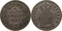 BAYERN 3 KREUZER Maximilian II. Joseph (1848-1864) -