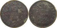 BAYERN 6 KREUZER Ludwig I. (1825-1848) -