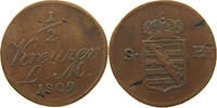 SACHSEN HILDBURGHAUSEN 1/2 KREUZER Friedrich 1784-1826 -