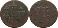 JÜLICH BERG 1/2 STÜBER Karl Theodor 1742-1799. -