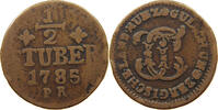 JÜLICH BERG 1/2 STÜBER Karl Theodor 1742-1799. -