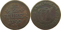 JÜLICH BERG 1/2 STÜBER Karl Theodor 1742-1799. -