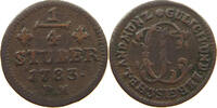 JÜLICH BERG 1/4 STÜBER Karl Theodor 1742-1799. -