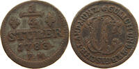 JÜLICH BERG 1/4 STÜBER Karl Theodor 1742-1799. -