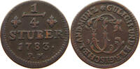 JÜLICH BERG 1/4 STÜBER Karl Theodor 1742-1799. -