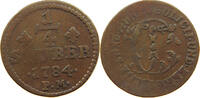 JÜLICH BERG 1/4 STÜBER Karl Theodor 1742-1799. -