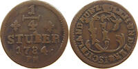 JÜLICH BERG 1/4 STÜBER Karl Theodor 1742-1799. -