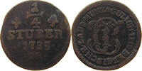 JÜLICH BERG 1/4 STÜBER Karl Theodor 1742-1799. -