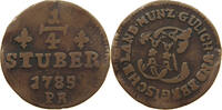 JÜLICH BERG 1/4 STÜBER Karl Theodor 1742-1799. -