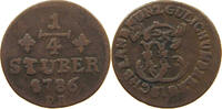 JÜLICH BERG 1/4 STÜBER Karl Theodor 1742-1799. -