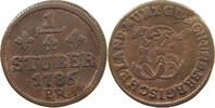 JÜLICH BERG 1/4 STÜBER Karl Theodor 1742-1799. -