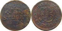 JÜLICH BERG 1/4 STÜBER Karl Theodor 1742-1799. -