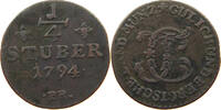 JÜLICH BERG 1/4 STÜBER Karl Theodor 1742-1799. -