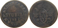 KÖLN ERZBISTUM 1/4 STÜBER Klemens August von Bayern 1723-1761. -
