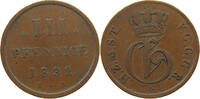 MECKLENBURG STRELITZ 3 PFENNIG Georg 1816-1860 -