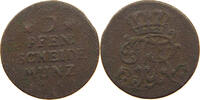 BRANDENBURG PREUSSEN 3 PFENNIG Friedrich II. der Große (1740-1786) -