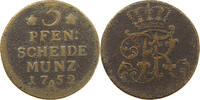 BRANDENBURG PREUSSEN 3 PFENNIG Friedrich II. der Große (1740-1786) -