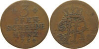 BRANDENBURG PREUSSEN 3 PFENNIG Friedrich II. der Große (1740-1786) -