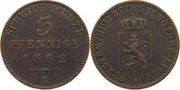 3 PFENNIG 1862 A REUSS JÜNGERE LINIE ZU SCHLEIZ Heinrich LXVII. 1854-1867 SS-