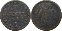 SACHSEN ALBERTINISCHE LINIE PFENNIG Kurfürst Friedrich August III. (1763-1806) -