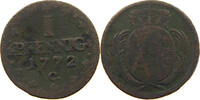 SACHSEN ALBERTINISCHE LINIE PFENNIG Kurfürst Friedrich August III. (1763-1806) -