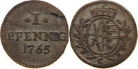 SACHSEN ALBERTINISCHE LINIE PFENNIG Kurfürst Friedrich August III. (1763-1806) -