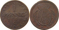 SACHSEN ALBERTINISCHE LINIE PFENNIG Kurfürst Friedrich August III. (1763-1806) -