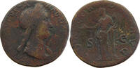 ROME EMPIRE SESTERTIUS Sabina Augusta. 128-137 SC -