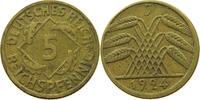 WEIMARER REPUBLIK 5 PFENNIG DEZENTRIERT -