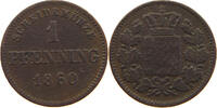 BAYERN 1 PFENNIG Maximilian II. Joseph (1848-1864) -