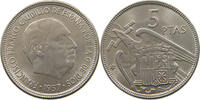 SPAIN 5 PESETAS FRANCISCO FRANCO (1939-1975) -