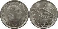SPAIN 5 PESETAS FRANCISCO FRANCO (1939-1975) -