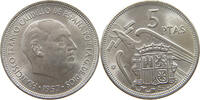 SPAIN 5 PESETAS FRANCISCO FRANCO (1939-1975) -